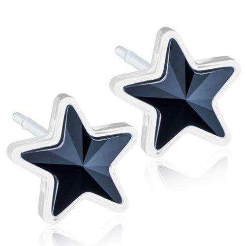 Medical Plastic 6mm Star Earrings
